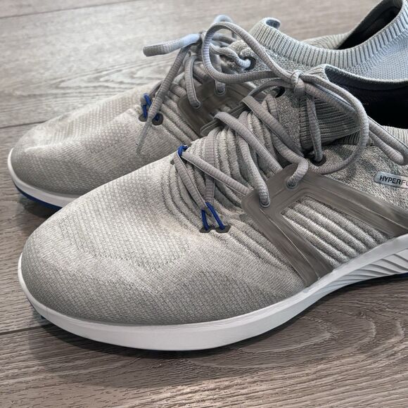 FootJoy Hyperflex Golf Shoes Mens Size 10.5 Wide Gray Knit Athletic 51080 main image 3